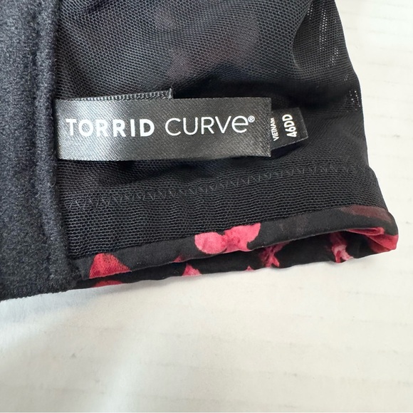 Torrid Curve Dream 360 Back Smoothing Wire-Free Push-Up Bra Floral Size 46DD - Picture 11 of 13